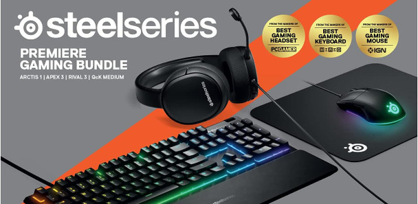 SteelSeries Premier Gaming Bundle,Black SteelSeries Premier Gaming Bundle,Black