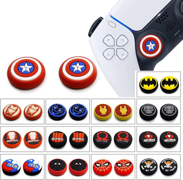 for PS5 PS4 PS3 Xbox 360 Xbox One Switch Pro Wii u Controller Silicone Thumb Grip Cap Joystick Thumbstick (#A)