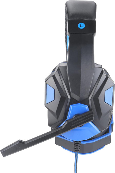 IQ Sound IQ-460G Gaming Headphones with Hi-Fi Speakers, Adjustable Soft Head Pad, Foam Ear Cups, Rotatable Omni-directional Condenser Microphone, In-Line Volume Control for PC/Laptops/PS4/Mobile/Xbox