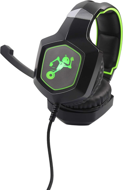 Connectivity Technology: Wired TekNmotion Yapster 3, Gaming Headset, 7.1 Surround Sound Noise Reduction for Xbox one, Green