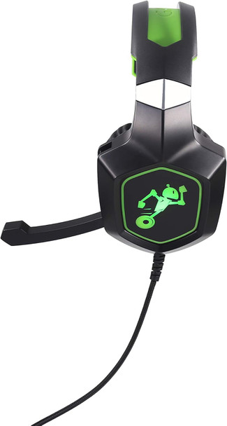 Connectivity Technology: Wired TekNmotion Yapster 3, Gaming Headset, 7.1 Surround Sound Noise Reduction for Xbox one, Green