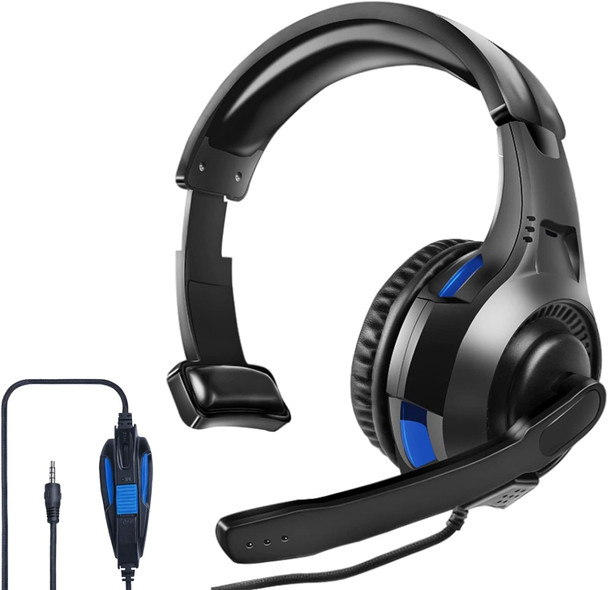One Ear Headset with Mic for PS5/PS4/Xbox One/Xbox Series X/S/Nintendo Switch/Lite/Steam Deck, Gaming Headphone with Microphone Control, 3.5MM Wired Unilateral Chat Headset for Laptop/Tablets/Phone/PC One Ear Headset with Mic for PS5/PS4/Xbox One/Xbox Series X/S/Nintendo Switch/Lite/Steam Deck, Gaming Headphone with Microphone Control, 3.5MM Wired Unilateral Chat Headset for Laptop/Tablets/Phone/PC
