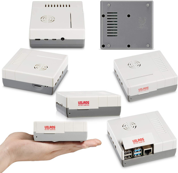 Vilros Raspberry Pi 4 4GB Retro Gaming Kit with SNES Style Controllers and NES Style Case (4GB RAM)