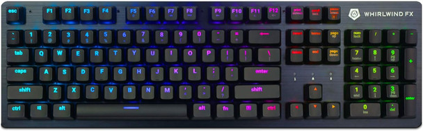 Element V2 Gaming Keyboard: Interactive and Customizable Lighting – Immersive, Reactive RGB Experience (Full Size Keyboard, Blue Clicky)