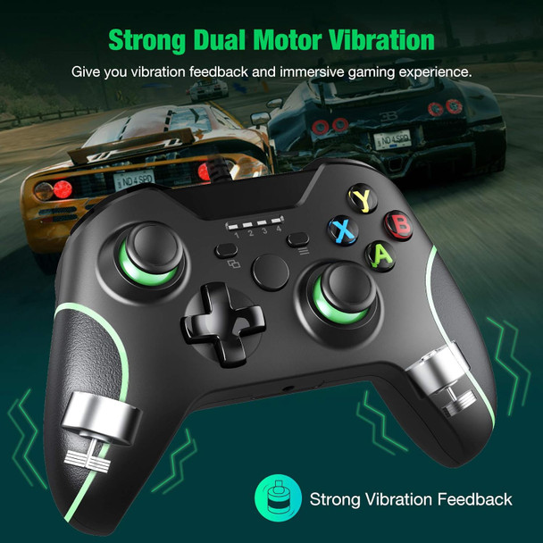 Controller for Xbox One, Wired Controller for Xbox One Gaming Controller USB Gamepad Joypad Remote with Dual Vibration Headset Jack for Xbox One/S/X/Steam/PC Windows 7/8/10 (Black)