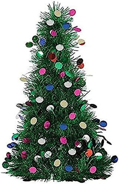 Extra Large Green Ornament Tinsel Tree - 24" (Pack of 1 ) - Festive & Adorable Decor - Perfect For Celebrations & Holidays