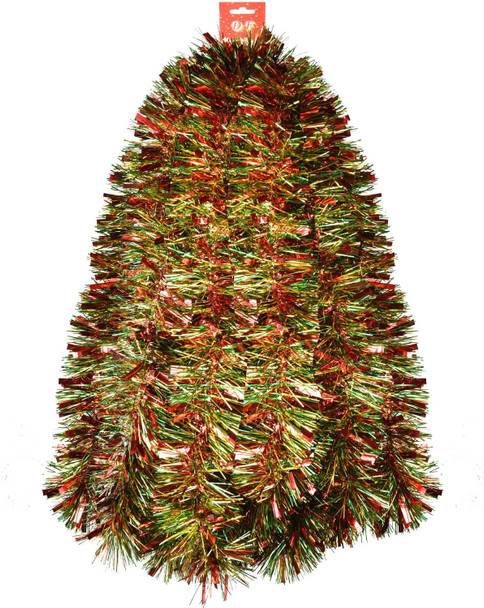 DearHouse 40 Ft Tinsel Garland Christmas Decoration Clearance, Metallic Streamers Christmas Tree Decoration Christmas Party Supplies Indoor Outdoor Home Decor