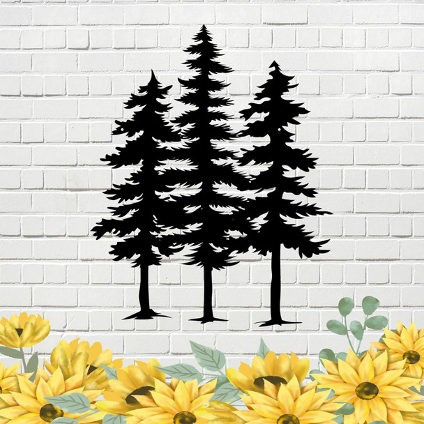 3D Metal Pine Wall Decor, 3 Pine Trees Laser Cut Metal Art Wall Decor for Home Bedroom Office Outdoor Decorations 9"x12" 3D Metal Pine Wall Decor, 3 Pine Trees Laser Cut Metal Art Wall Decor for Home Bedroom Office Outdoor Decorations 9"x12"