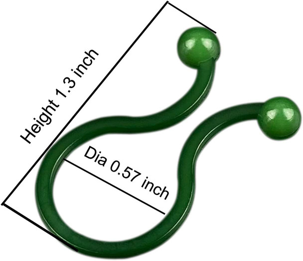 500 Pack Twist Type Christmas Tree Branch Light Clip for Christmas String Lights (C7, C9, Mini Lights) and Ornament Hanger on Trees, Shrubs, Wreaths, Outdoor Plants