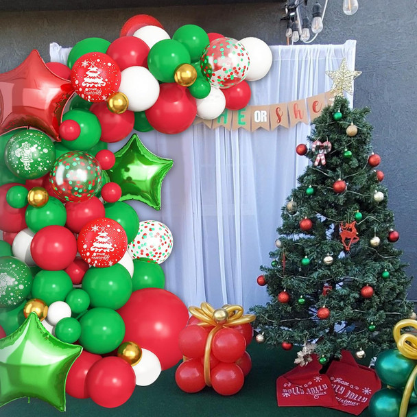 Christmas Balloon Garland Arch Kit, Green Red White Balloon Arch, Star Foil Balloon Christmas Cane Snowflake Christmas Tree Balloon for Christmas Year Party Decorations Christmas Balloon Garland Arch Kit, Green Red White Balloon Arch, Star Foil Balloon Christmas Cane Snowflake Christmas Tree Balloon for Christmas Year Party Decorations