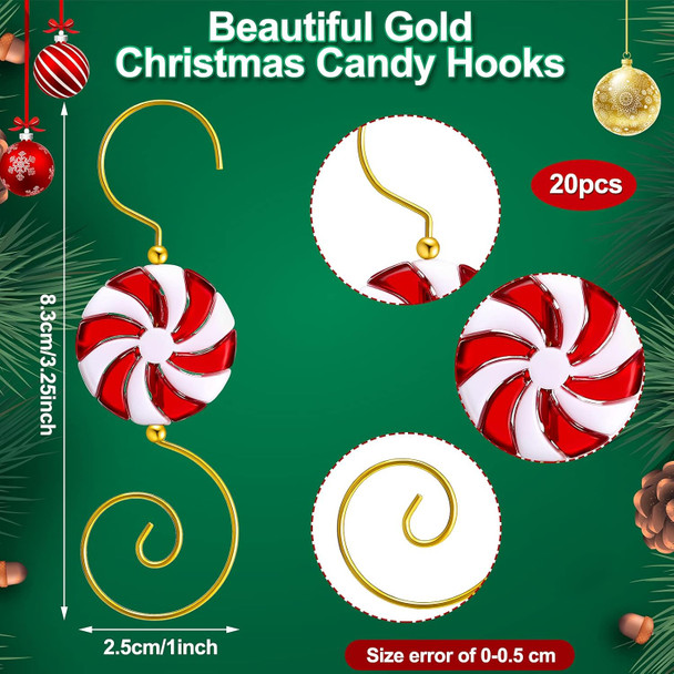 20 Pieces Christmas Ornament Hooks Candy Ornament Hooks Candy Bead Wire Ornament Hooks Christmas Ornament Hangers Christmas Tree Decorating Hangers for Christmas Tree Decoration 20 Pieces Christmas Ornament Hooks Candy Ornament Hooks Candy Bead Wire Ornament Hooks Christmas Ornament Hangers Christmas Tree Decorating Hangers for Christmas Tree Decoration