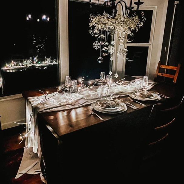 Hypestar Lighted Garland with Birch Branches 6FT 48 Warm Lights, Lighted Birch Garland with Timer,Pre Lit Birch Garlands for Bedroom Wall Chrismtas Indoor Decorations (Battery Operated-707)