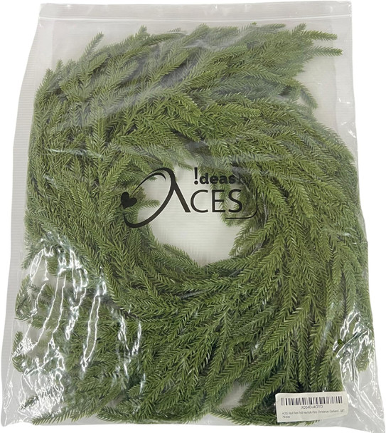 Real Feel Dense Norfolk Pine Christmas Garland - 39.99 with Prime Delivery. ONLY Purchase from IDEAS BY ACES to Avoid Counterfeit Products Being Sold ON This Listing by Others