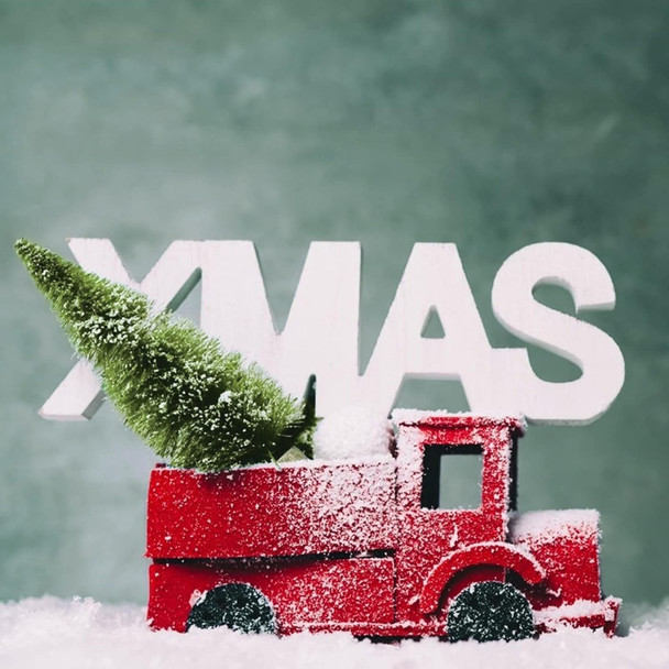 IUIBMI 9 PCS Mini Sisal Christmas Trees 6 Inch Small Artificial Christmas Sisal Snow Frost Trees with Wooden Bases, Miniature Bottle Brush Trees for Xmas Holiday Party Home Tabletop Tree Decor, White