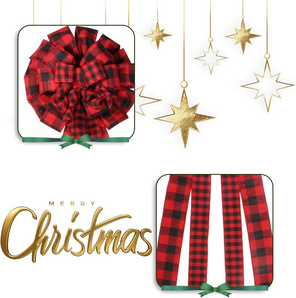 Christmas Tree Topper Wreath Bow Rustic Jute Bows Christmas Wreath Ornament Bow Pre-Tied Burlap Bows for Wedding Holiday Birthday Party Decoration