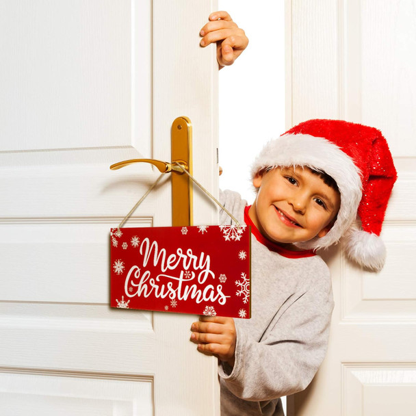 2 Pieces Christmas Wood Hanging Naughty or Nice Decisions Funny Signs Winter Decorative Wall Signs Rustic Wooden Door Sign Ornament for Indoor Outdoor Holiday Home Classroom Office Decoration