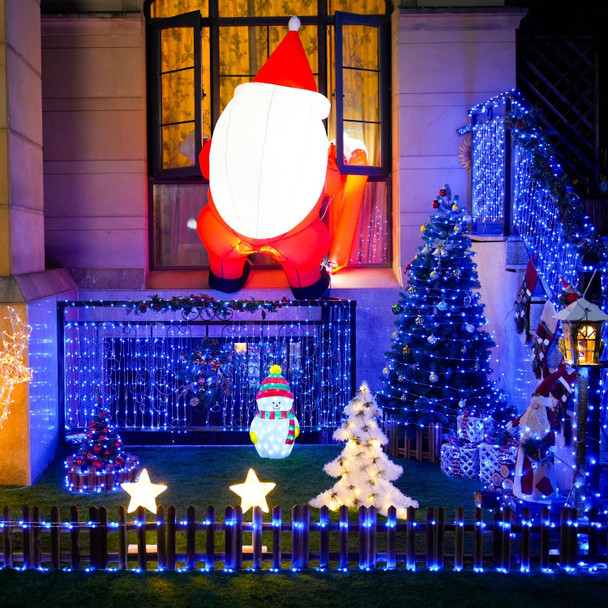 JMEXSUSS 2 Pack Blue Fairy Lights Battery Operated, Total 400 LED 132ft Christmas Fairy Lights with Remote, 8 Modes Blue String Lights for Christmas Tree Bedroom Xmas Wreath Patio Fireplace Decor