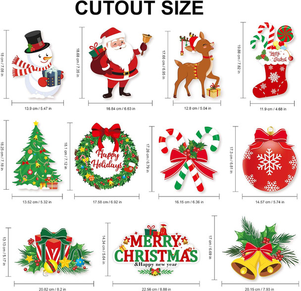 40pcs Christmas Swirls Decoration, Konsait Red Green Party Merry Christmas Hanging Swirls Garland Foil Ceiling Ornaments,Xmas Holiday Party Decor Supplies,Snowman Christmas Tree, Already Assembled