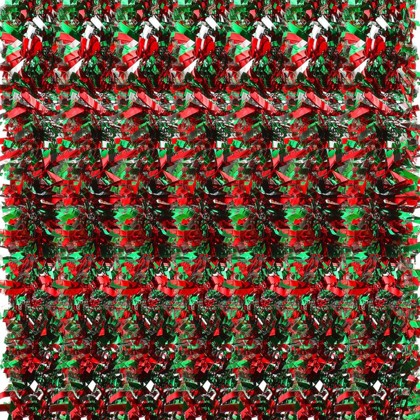 Lenwen 11 Pcs 180.45 ft Christmas Tinsel Garland Tree Garland Bulk Glitter Metallic Streamer Holiday Twist Tinsel for Wedding Birthday Party Supplies Hanging Tree Decorations (Red, Green, Sliver)