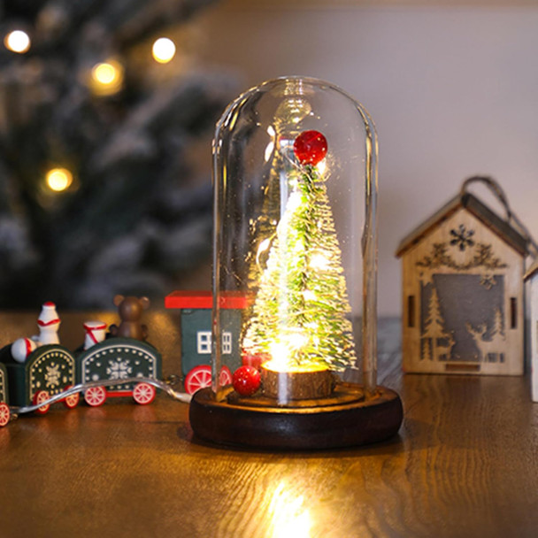 LED Christmas Tree in Glass Dome, Mini Christmas Tree Creative Table Decoration Unique for Home Indoor Tabletop Xmas Decor, Birthday Christmas Xmas s Present LED Christmas Tree in Glass Dome, Mini Christmas Tree Creative Table Decoration Unique for Home Indoor Tabletop Xmas Decor, Birthday Christmas Xmas s Present