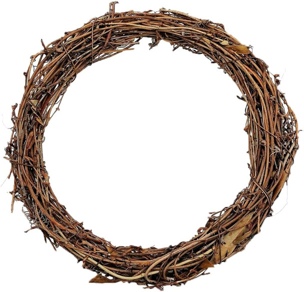 16inch Large Natural Grapevine Wreath Rings Rattan Vine Branch Wreath Hoop for DIY Craft Wreath Christmas Easter Holiday Decoration Seasonal Decors (1pcs 40cm/16inch) 16inch Large Natural Grapevine Wreath Rings Rattan Vine Branch Wreath Hoop for DIY Craft Wreath Christmas Easter Holiday Decoration Seasonal Decors (1pcs 40cm/16inch)