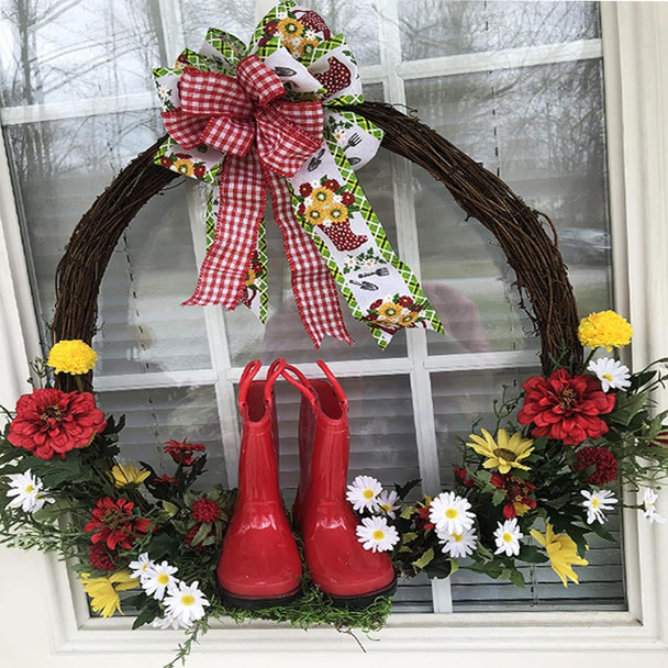 16inch Large Natural Grapevine Wreath Rings Rattan Vine Branch Wreath Hoop for DIY Craft Wreath Christmas Easter Holiday Decoration Seasonal Decors (1pcs 40cm/16inch) 16inch Large Natural Grapevine Wreath Rings Rattan Vine Branch Wreath Hoop for DIY Craft Wreath Christmas Easter Holiday Decoration Seasonal Decors (1pcs 40cm/16inch)