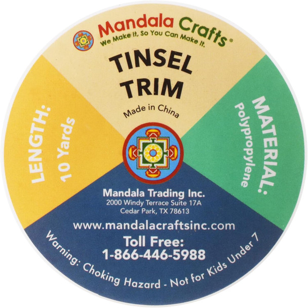 Mandala Crafts White Tinsel Garlands Mini Garland Christmas Tree Garland Christmas White Garland Decorations - Thin Metallic Foil Glitter Garlands Party Wedding Decor