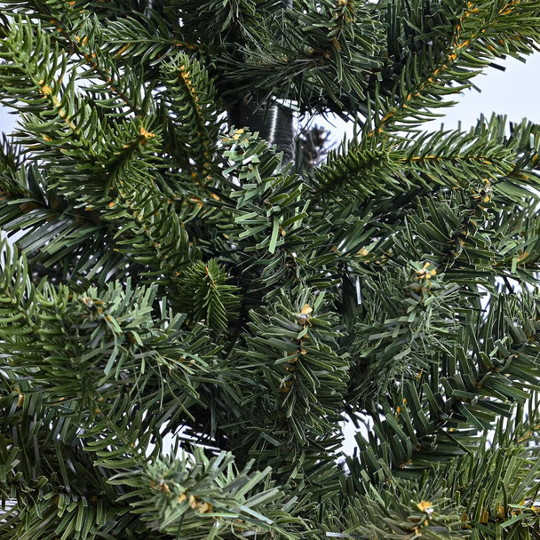 2FT Artificial Christmas Tree with 122 PE&PVC Mixed Branch Tips, Unlit Premium Fir Xmas Tree for Home, Office, Party Decoration, Metal Hinges & Foldable Base, Green