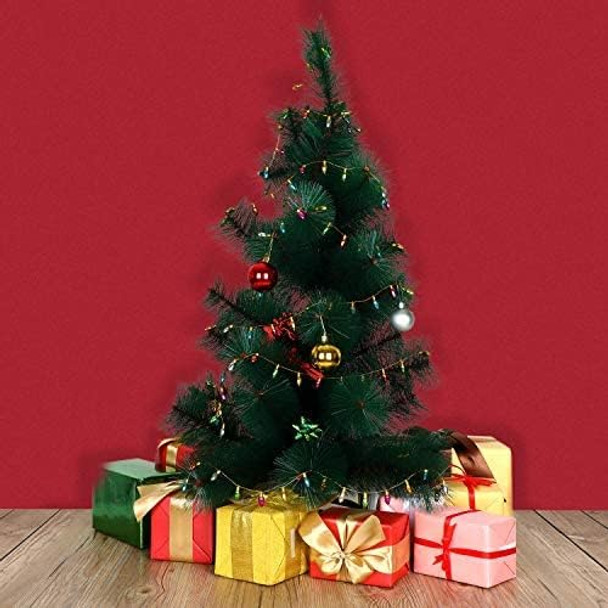 Mudder Christmas Mini Fake Light String Plastic Bulb Beads Assorted Color Bulb Beads DIY Christmas Decorations Bulb Garlands Without Electricity for Parties Craft Projects