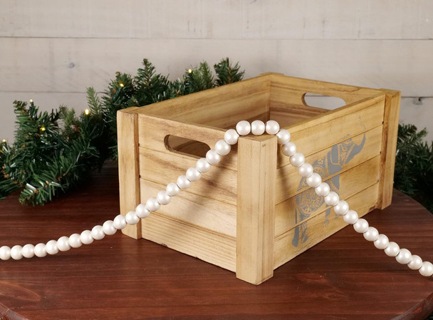 One Holiday Way 9-Foot Elegant Metallic Pearly White Wood Bead Garland Christmas Tree Decoration - Decorative Vintage Style Ivory Wooden Beads - Everyday Rustic Chic Country Xmas Farmhouse Home Decor One Holiday Way 9-Foot Elegant Metallic Pearly White Wood Bead Garland Christmas Tree Decoration - Decorative Vintage Style Ivory Wooden Beads - Everyday Rustic Chic Country Xmas Farmhouse Home Decor