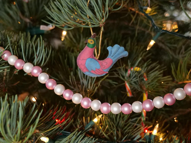 One Holiday Way 9-Foot Elegant Metallic Light Pink & White Wood Bead Garland Christmas Tree Decoration - Decorative Vintage Style Wooden Beads - Everyday Rustic Chic Country Xmas Farmhouse Home Decor One Holiday Way 9-Foot Elegant Metallic Light Pink & White Wood Bead Garland Christmas Tree Decoration - Decorative Vintage Style Wooden Beads - Everyday Rustic Chic Country Xmas Farmhouse Home Decor