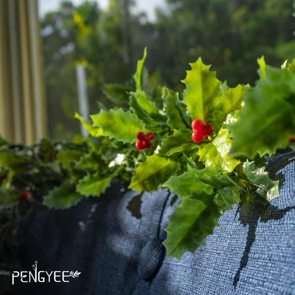 6 Pack 5.57ft Artificial Greenery Garland for Christmas Decorations, Leaf Garland for Room Decor, Fake Vines Hanging Plants for Home Bedroom Garden Wall Wedding Decor