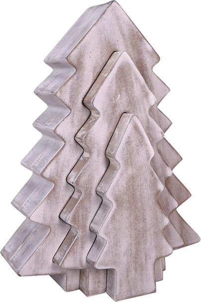 ReLIVE Wooden Block Nested Tree - Christmas Decoration - Collectible Figurine - Holiday Décor - Tabletop - Winter Decorations - Idea