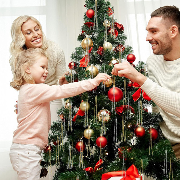 2500 Strands Christmas Tinsel Garland Decorations Tinsel Foil Fringe Icicles for Christmas Holiday Decor Birthday Home Graduation Supplies