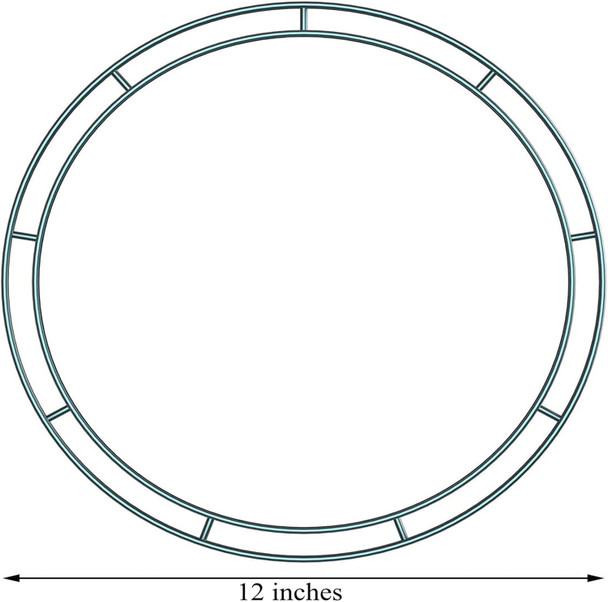 3 Packs Christmas Dark Green 12 Inches Wire Wreath Rings Wire Wreath Frame for Year Valentines Decoration (Style B) 3 Packs Christmas Dark Green 12 Inches Wire Wreath Rings Wire Wreath Frame for Year Valentines Decoration (Style B)
