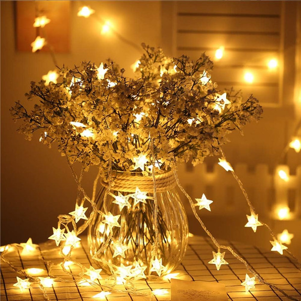 Twinkle Star 100 LED Star String Lights, 33FT Plug in Fairy String Lights Waterproof, Extendable for Indoor, Outdoor, Wedding Party, Christmas Tree, Year, Ramadan, Garden Decoration, Warm White