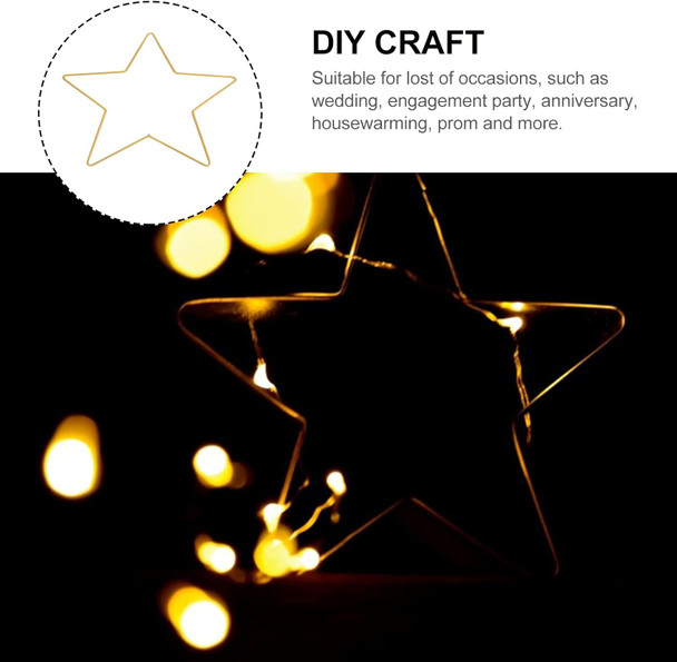 Star Wire Wreath Form Iron Metal Star Wreath Frame Pentagram Shaped Macrame Making Rings for Christmas Thanksgiving Holiday Year Decor Golden 25cm4mm Star Wire Wreath Form Iron Metal Star Wreath Frame Pentagram Shaped Macrame Making Rings for Christmas Thanksgiving Holiday Year Decor Golden 25cm4mm