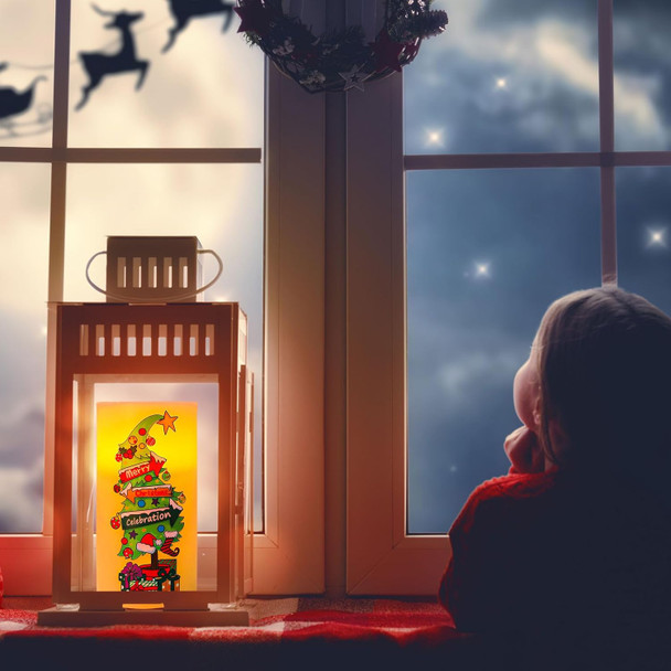 Whaline 3Pcs Merry Christmas LED Flameless Candles Funny Cartoon Characters Flickering Candles Warm Light Battery Operated Pillar Candles Xmas Tree Garland Electric Candles for Holiday Home Decor