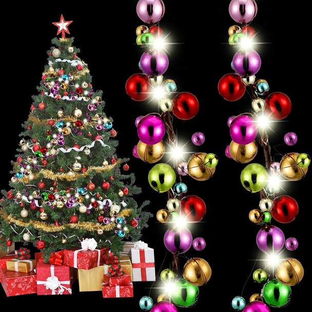 9 Feet Christmas Ornament Ball Garland Multicolored Ball Ornament Xmas Tree Balls Ball Bulb Garland Christmas Lighted Bulb Garland with LED Light for Christmas Tree Fireplace Wreath Decor (1 Set) 9 Feet Christmas Ornament Ball Garland Multicolored Ball Ornament Xmas Tree Balls Ball Bulb Garland Christmas Lighted Bulb Garland with LED Light for Christmas Tree Fireplace Wreath Decor (1 Set)