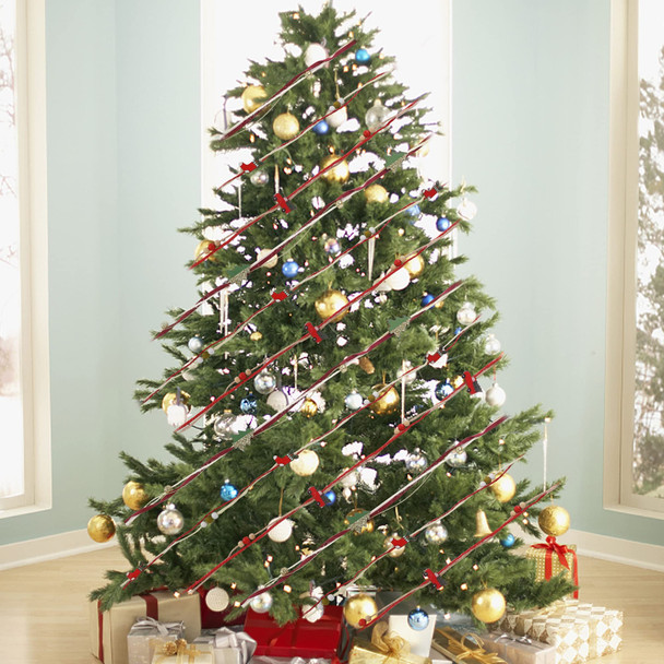 winemana 3 Pack 16.4 FT Christmas Bead Ribbon, Christmas Tree Trim Rope with Stockings & Red Truck, Xmas Decorations for Garland, Wreath, Wrapping, DIY Crafts Ornaments, Wedding Party Decor