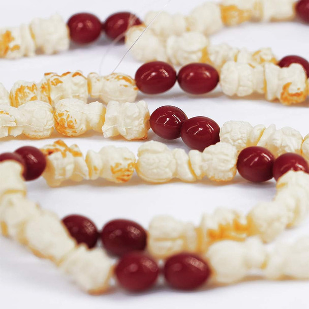 18 feet Artificial Popcorn and Cranberry Garland Strand Old Fashion Christmas Tree Garland String for Christmas Holiday Season Vintage Decoration 18 feet Artificial Popcorn and Cranberry Garland Strand Old Fashion Christmas Tree Garland String for Christmas Holiday Season Vintage Decoration