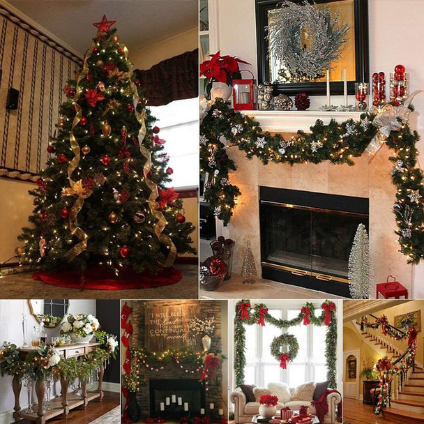 Woohaha Outdoor Christmas Lights,120V UL 2 Pack 13ft 50 Mini String Lights Connectable, Waterproof Fairy Lights for Garden Xmas Tree Wedding Wreath Party Decoration (Warmwhite 2 pcs)