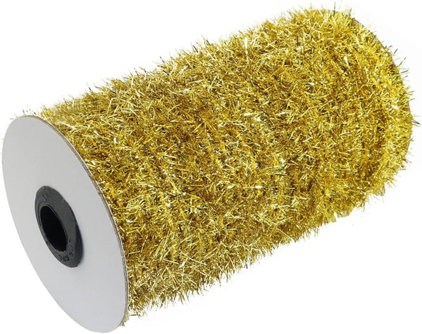 XGNG Gold 50 Yards Metallic Holiday Tinsel Garland Twist Tinsel Garland Decoration Christmas Tinsel Garland Thin Glitter Tinsel for Christmas Tree Birthday Party Wedding Decorations Supplies
