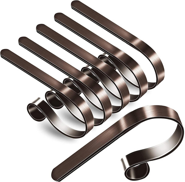 YOFIT Christmas Stocking Holders for Mantle Set of 6, Adjustable and Lightweight Stocking Hanger, Multi-Use Stocking Hooks for Fireplace Mantel Christmas Home Xmas Party Decor