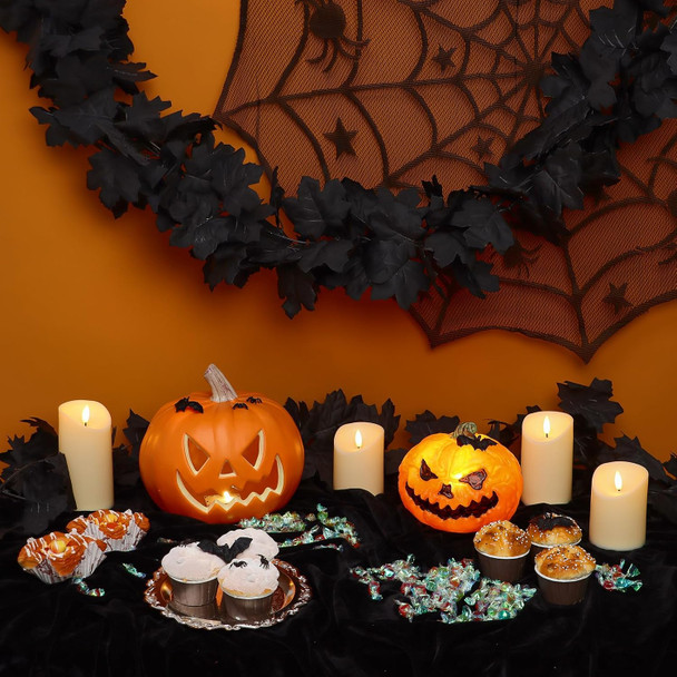 6Pack Halloween Maple Leaf Garland with Hooks, Fall Floral Vines Garland Autumn Halloween Thanksgiving Decorations for Home 6Pack Halloween Maple Leaf Garland with Hooks, Fall Floral Vines Garland Autumn Halloween Thanksgiving Decorations for Home