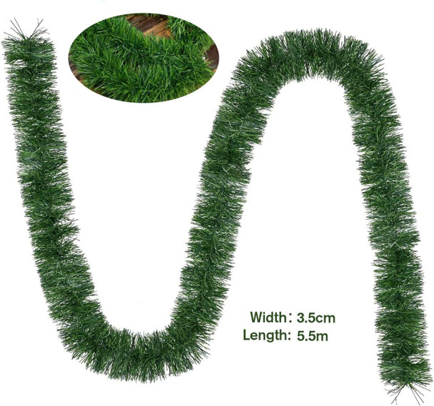 Christmas Garland,, Winter Decor for Home, 3 Strands, Each Strands 18FT/5.5M, Artificial Garland Set Greenery Pine Garland for DIY Thanksgiving Decor Xmas Decorations Winter Holiday Party Wedding