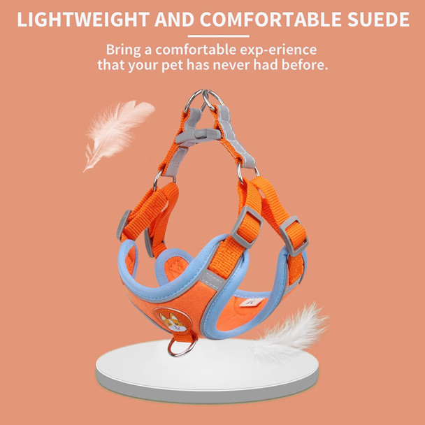 Dog Harness (Orange, S) - Adjustable No-Pull Harness For Small Dogs, Reflective, Soft & Breathable, Anti-Pull, 2 Leash Clips, Easy To Wear & Take Off, Ideal For Walking & Training Dog Harness (Orange, S) - Adjustable No-Pull Harness For Small Dogs, Reflective, Soft & Breathable, Anti-Pull, 2 Leash Clips, Easy To Wear & Take Off, Ideal For Walking & Training