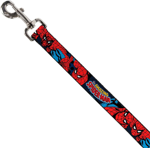 Buckle-Down Dog Leash Amazing Spider Man 4 Feet Long 1.5 Inch Wide