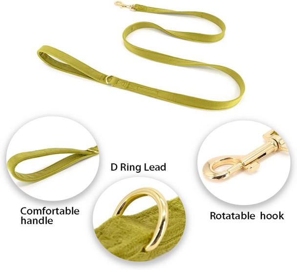 Teddy Dog Harness And Leash Set With Poop Bag Dispenser Personalized Adjustable And No Pull Dog Harness For Small Medium Large Dogs (S (Neck 13-16.5 Chest 15-20), Teddycream)