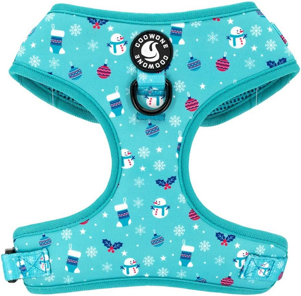 Coowone Dog Harness And Leash Set With Poop Bag Dispenser -Soft Mesh Adjustable And No Pull Dog Harness For Small Medium Large Dogs (Xs (Neck 7.87-10.25 Chest 9.85-13.5), Orangeleopard)